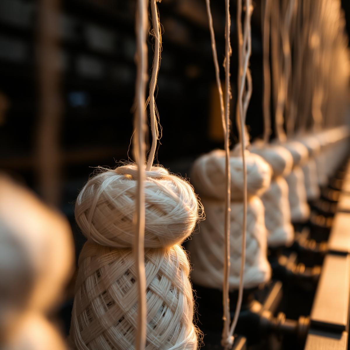 Cotton yarn on spinning frames